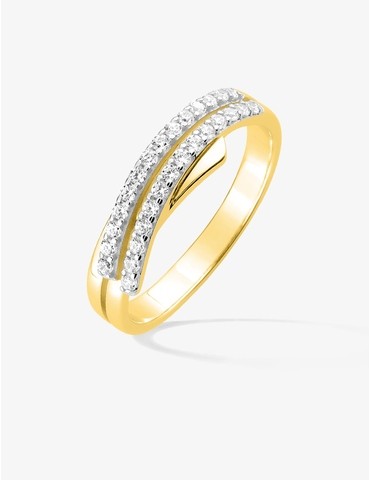 Bague double plaqué or...