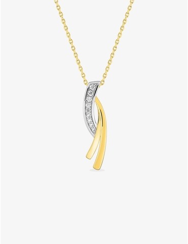 Collier rubans bicolores...