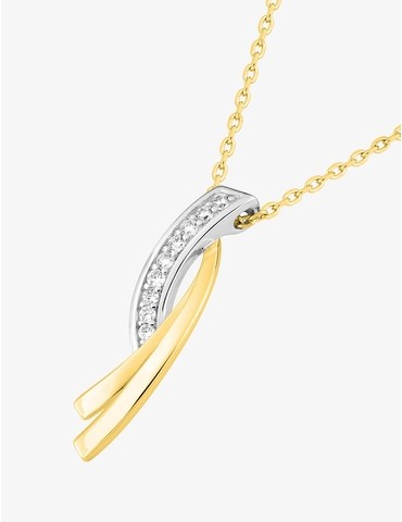 Collier rubans bicolores...