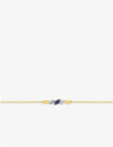 Bracelet or jaune 750‰,...