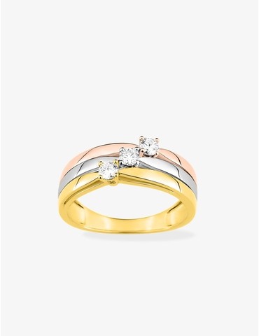 Bague trilogie 3 ors 750‰...