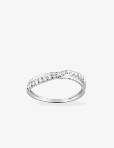 Bague anneaux croisés or...