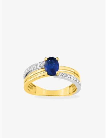 Bague asymétrique or jaune...