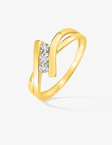 Bague trilogie or jaune...