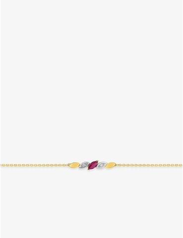 Bracelet or jaune 750‰,...