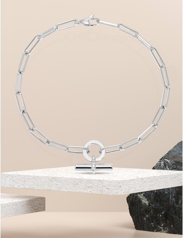 Bracelet breloque Argent...