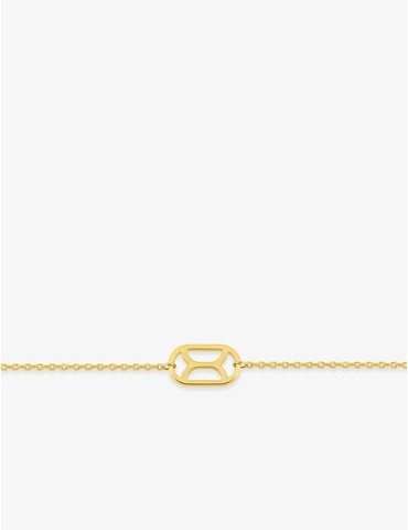 Bracelet graphique Plaqué or