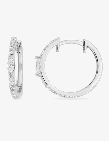 Créoles Argent 925‰ rhodié...