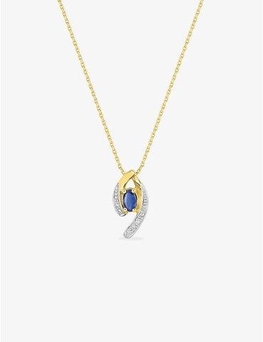 Collier fantaisie or jaune...