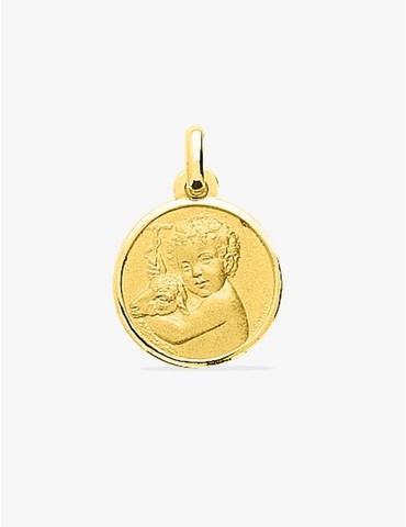 Médaille ronde ange or...