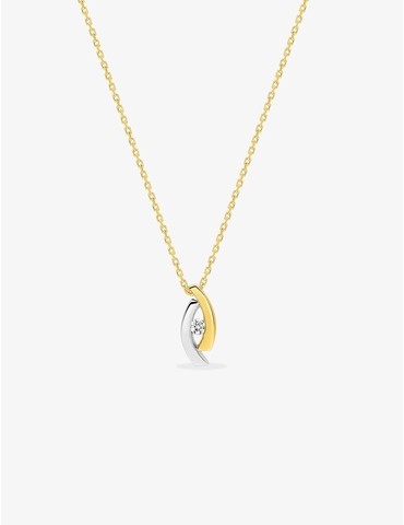 Collier œil or 750‰ et...
