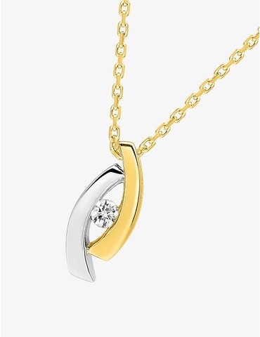 Collier œil or 750‰ et...
