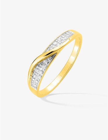 Bague fantaisie or jaune...