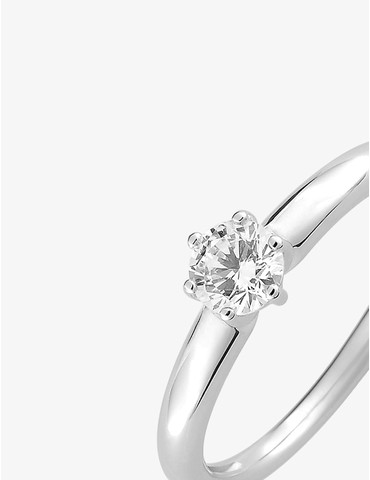 Solitaire or blanc 375‰ et...