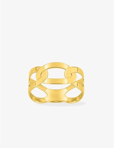 Bague ovales entremêlés or...