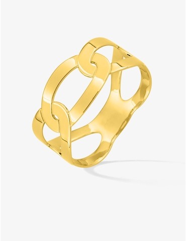 Bague ovales entremêlés or...