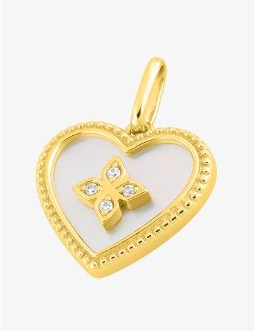 Pendentif cœur plaqué or,...