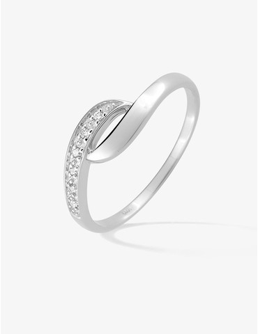 Bague fantaisie or blanc...