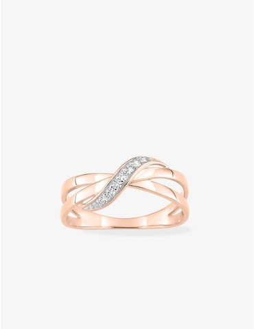 Bague anneaux entremêlés...