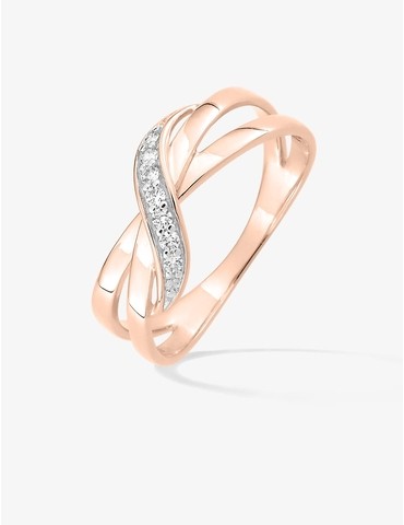 Bague anneaux entremêlés...
