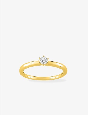 Solitaire or jaune 375‰ et...
