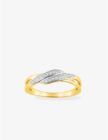 Bague or jaune 375‰ et...