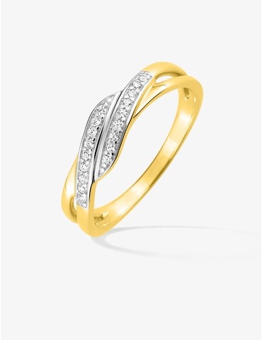 Bague or jaune 375‰ et...