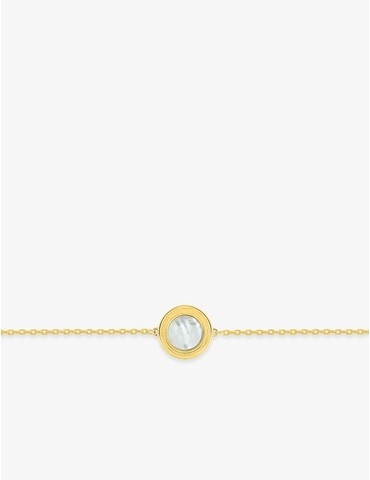 Bracelet nacre plaqué or