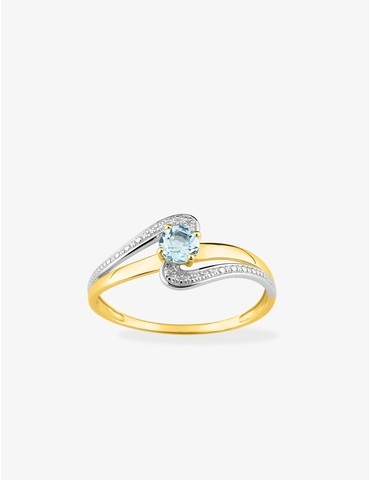 Bague solitaire or jaune...