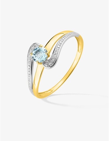 Bague solitaire or jaune...