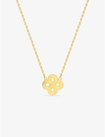 Collier fleur plaqué or
