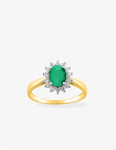 Bague soleil or jaune 750‰,...