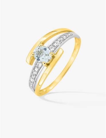 Bague or jaune 375‰,...