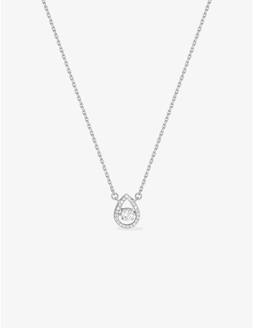 Collier or blanc 750‰ et...