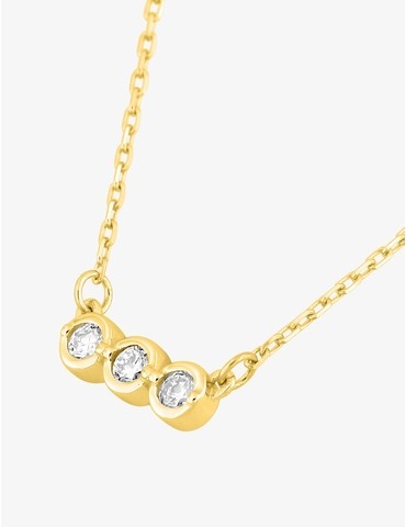 Collier or jaune 750‰ et...