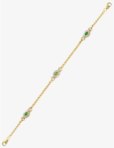Bracelet fantaisie or jaune...
