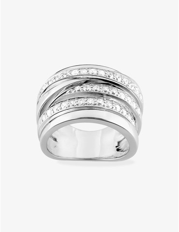 Bague 6 anneaux argent 925‰...