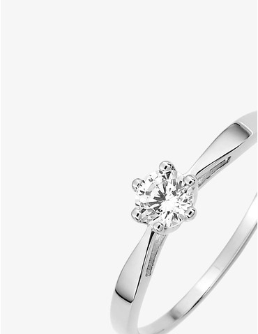 Solitaire or blanc 375‰ et...