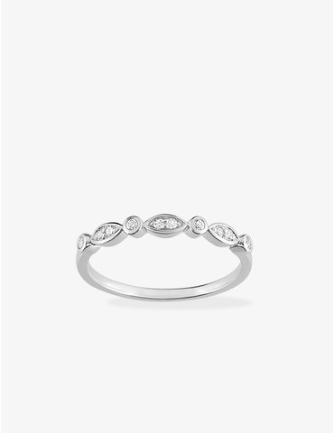 Alliance fantaisie or blanc...