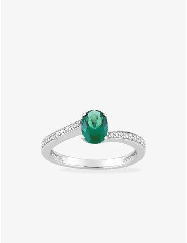 Solitaire fantaisie argent...