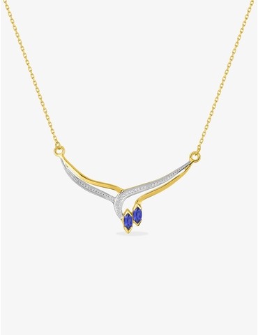 Collier fantaisie or jaune...