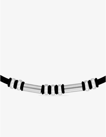Collier cordon anneaux acier