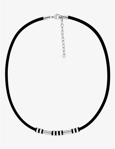 Collier cordon anneaux acier