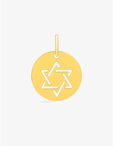 Pendentif rond étoile de...
