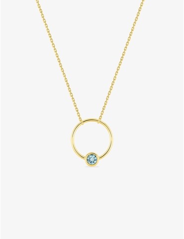 Collier cercle en or jaune...