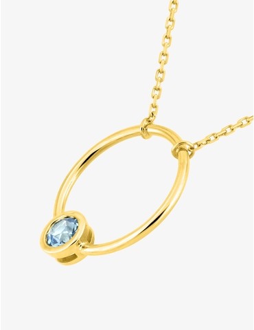 Collier cercle en or jaune...