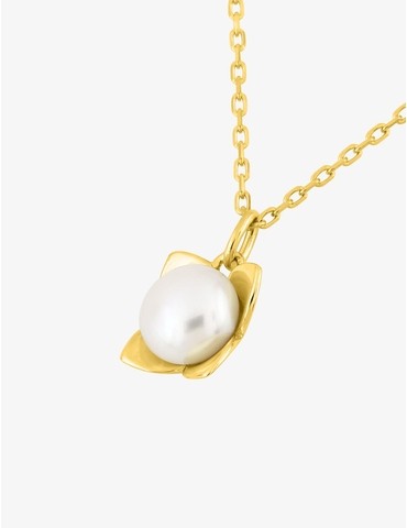 Collier en or jaune 750‰ et...