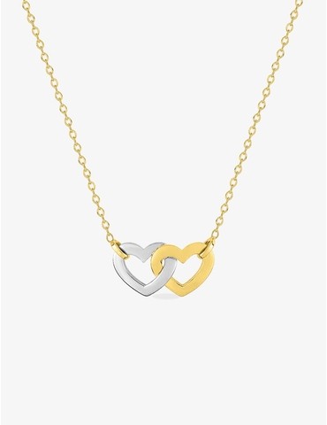 Collier cœurs plaqué or...