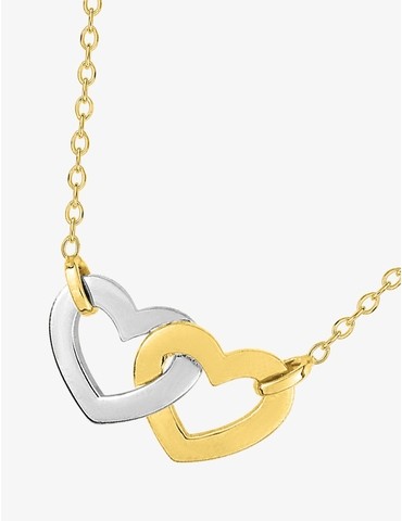 Collier cœurs plaqué or...