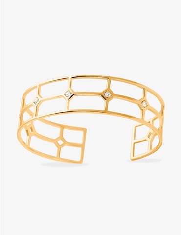 Bracelet manchette plaqué...